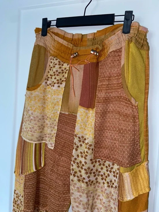 Free People Camille Patchwork Pants - Picture 4 of 7